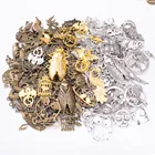 100 глот Смешанные Подвески в виде животных серебряного цвета Подвески в виде птиц из сплава для самостоятельного изготовления браслетов ожерелий ювелирных изделий