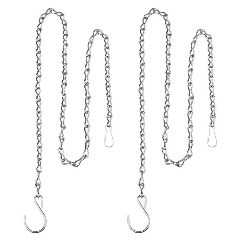 2pcs Hanging Chains for Flower Pot Basket Bird Feeders Planters Lanterns Ornaments Plant Hangers | Дом и сад