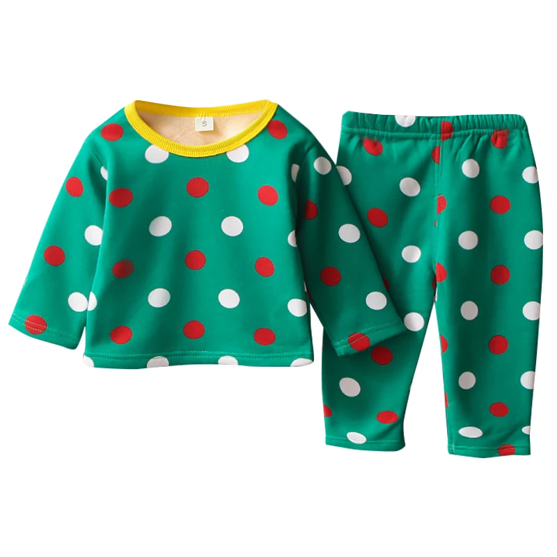 Костюм детский осенний из шелка атласа штанов и топа в горошек | Детская одежда