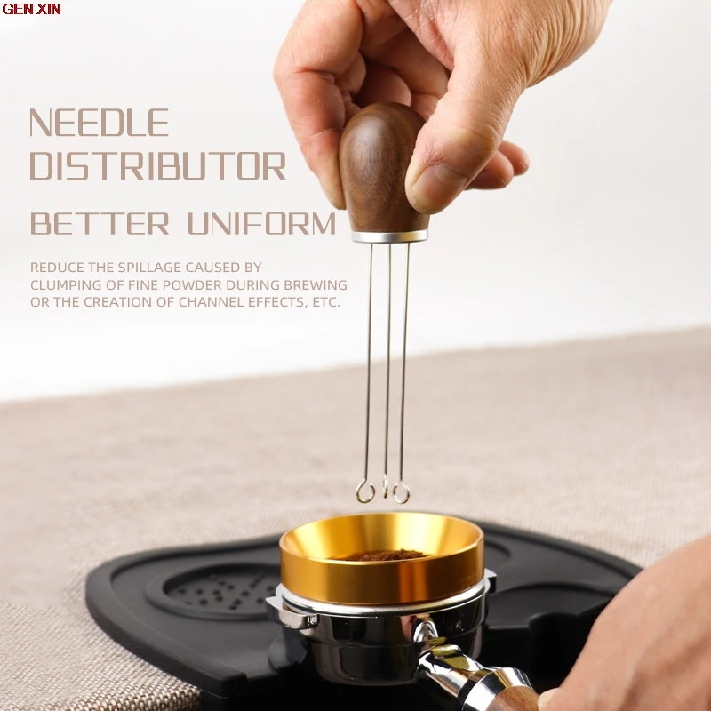 

Needle Coffee Washer With Solid Wood Handle 58mm 51mm
