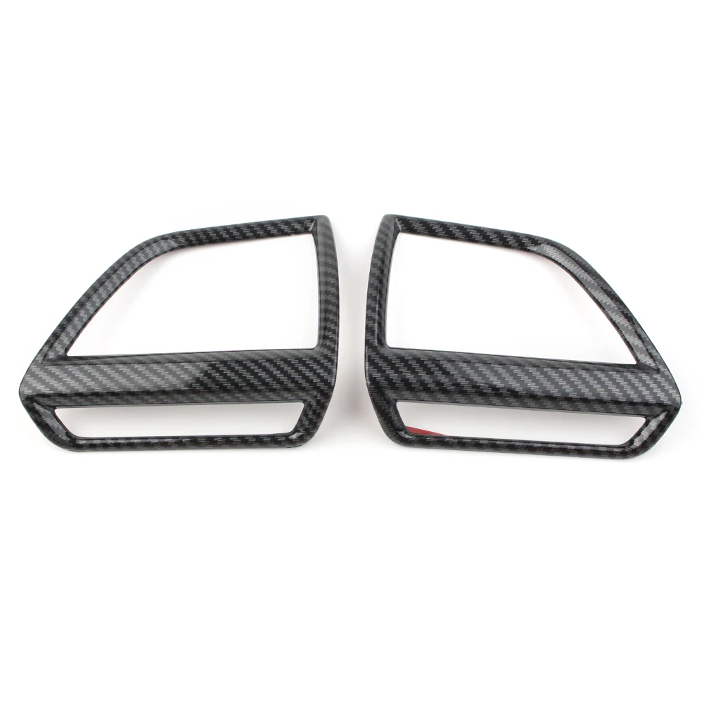 

2Pcs Carbon Fiber ABS Car Interior Side Air Vent Outlet Moulding Cover Trim For Subaru Forester 2019 2020