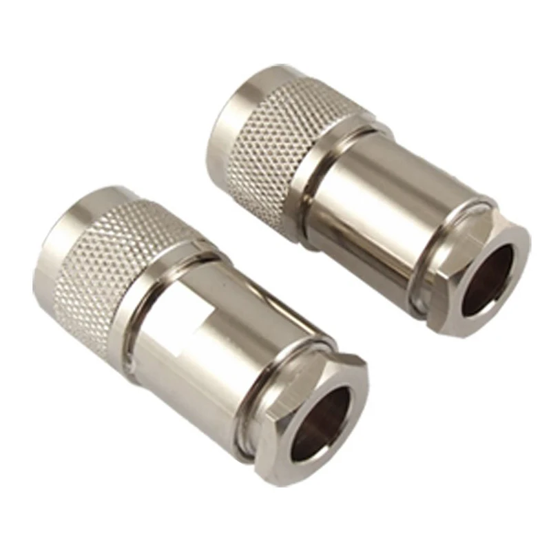 

2 Pcs N Type Male Clamp RG8 LMR400 RG165 RG213 7D-FB RF Coaxial Connector Promotion
