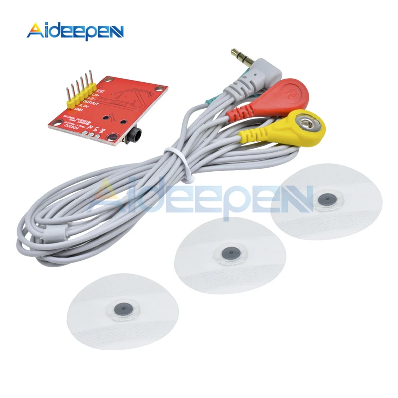 1 компл. AD8232 измерение показателей ЭКГ Pulse Heart ECG модуль датчика мониторинга для