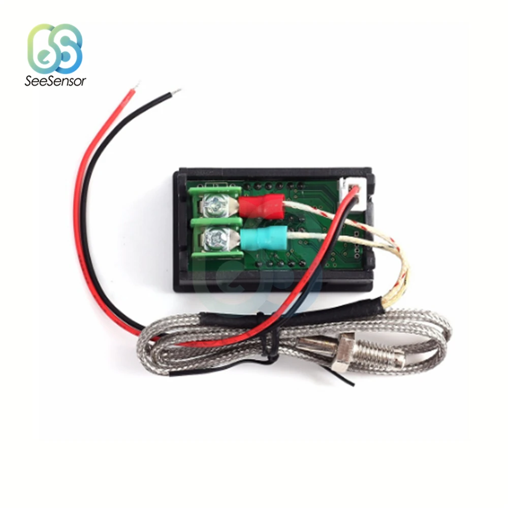 Цифровой термометр со светодиодный ным дисплеем K-type M6 зонд термопары