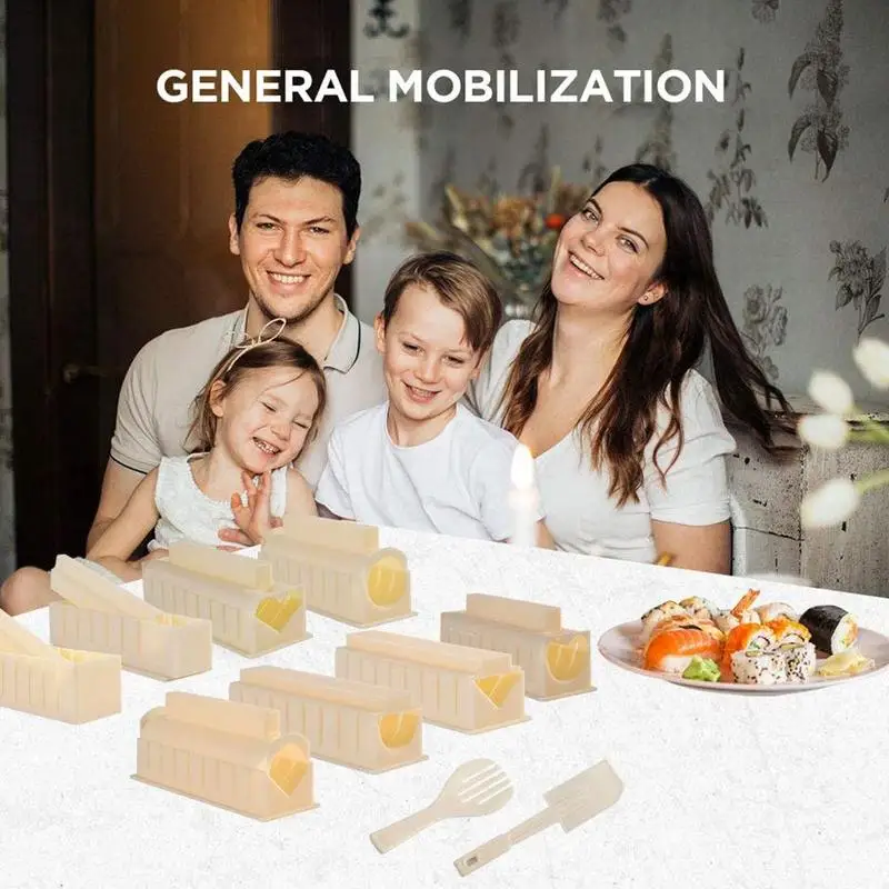 

Multifunctional Sushi Tool Rice Ball Making Mold Sushi Device Five In One Set