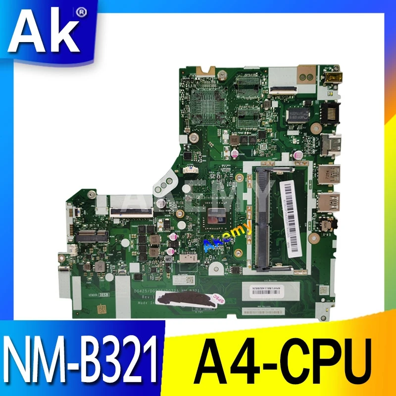 For Lenovo IdeaPad 320 15ACL 15AST Laptop Motherboard DG425 DG525 DG725 NM B321 A4 CPU tested 100% work|Материнские платы для