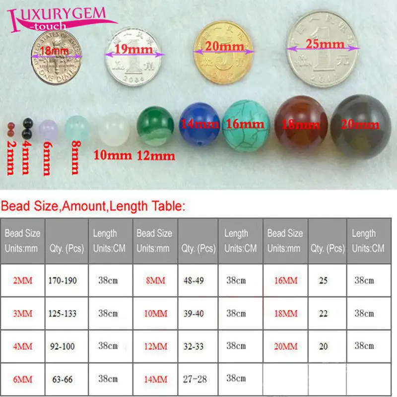 High Quality Round Natural Agates Frosted Black Bracelet Necklace Jewelry Gems Beads 38cm 4 6 8 10 12 14 16 18 20mm wj55 | Украшения и