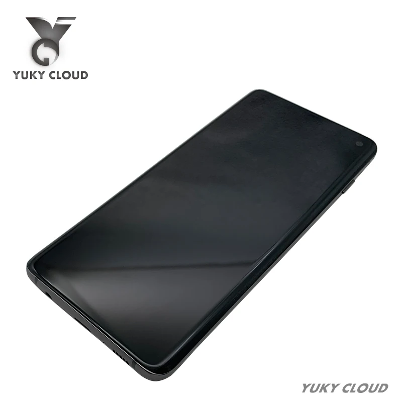 Оригинальный 6 4 'SUPER AMOLED ЖК дисплей для Samsung Galaxy S10 LCD G973F/DS G973U G973 SM сенсорный экран