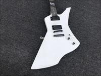 High quality 6-string electric guitar shaped guitar white paint active circuit black accessories including shipping costs