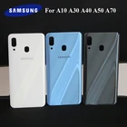 SAMSUNG Galaxy A70 A50 A40 A30 A10 A505 A505F Пластиковая Задняя крышка батареи Задняя Дверь Корпус чехол Замена с наклейками и логотипом