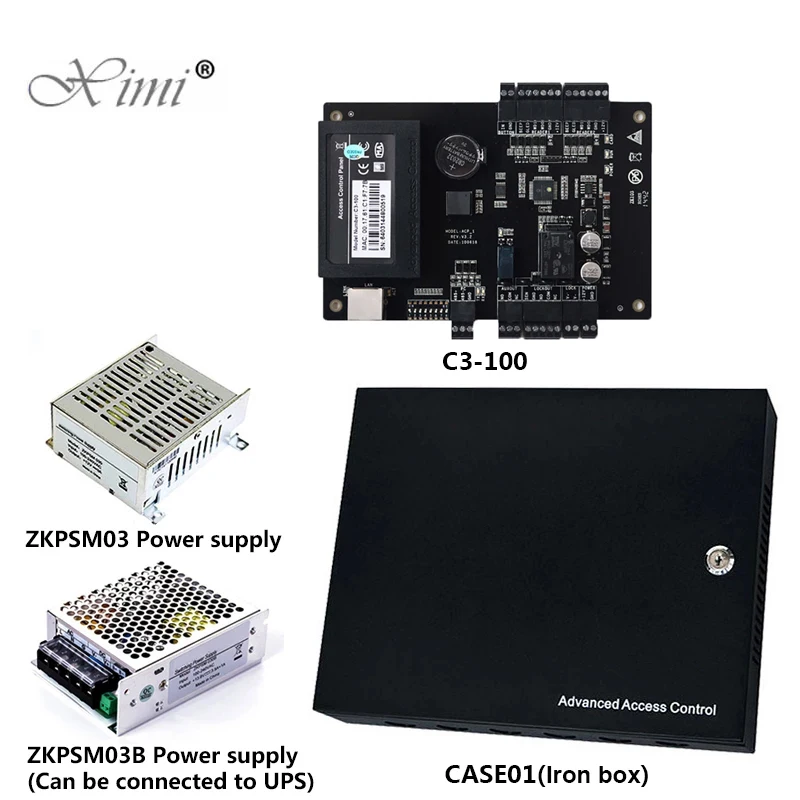 ZK система контроля допуска к двери наборы RFID карта + источник питания