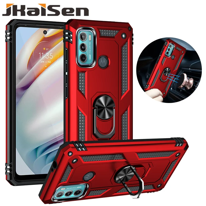

JKaiSen Shockproof Armor Protective Case For MOTOROLA G10 G20 G30 G100 Magnetic Bracket Phone Case For MOTO G50 G60 G40 Fusion