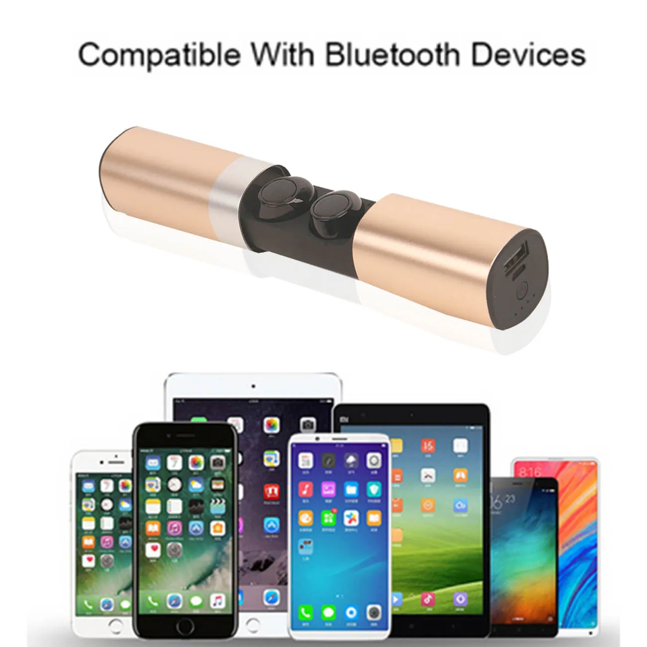 Компактная Беспроводная Водонепроницаемая Bluetooth-гарнитура S2 TWS магнитные