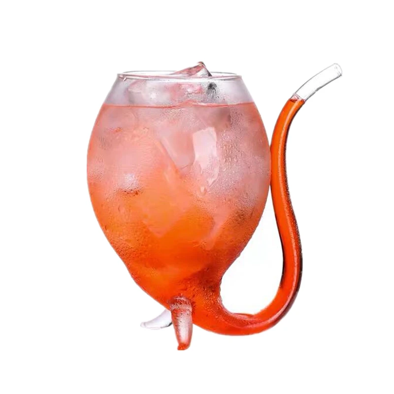 

Personality Wine Glass Molecular Cocktail Glass Vampire Cup Nordic Creative Straw Glass Cup Vampire Cup Creative Straw Glass