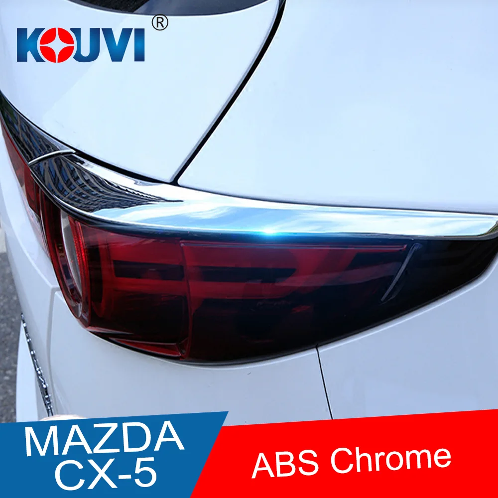 Для Mazda CX 5 CX5 2017 2018 19 ABS хром задний фонарь лампа украшение в полоску Накладка 4 шт.