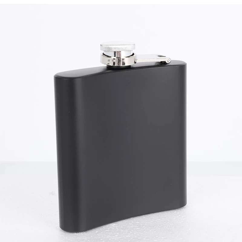 

6OZ Rectangle Stainless Steel Hip Flasks Russia Flagon Colors Black Paint
