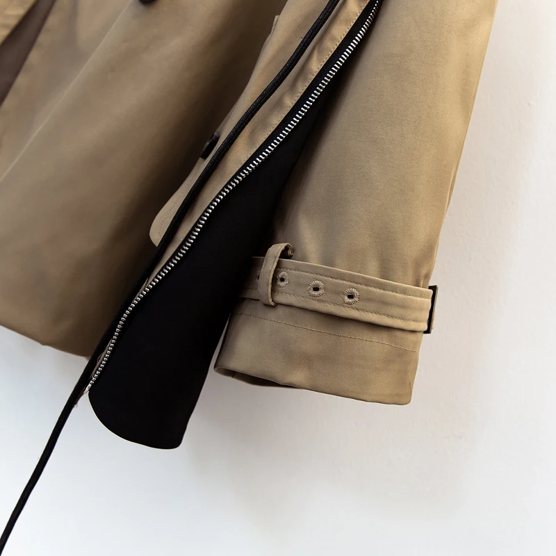 Тренч женский классический модный простой короткий британского бренда ветровка