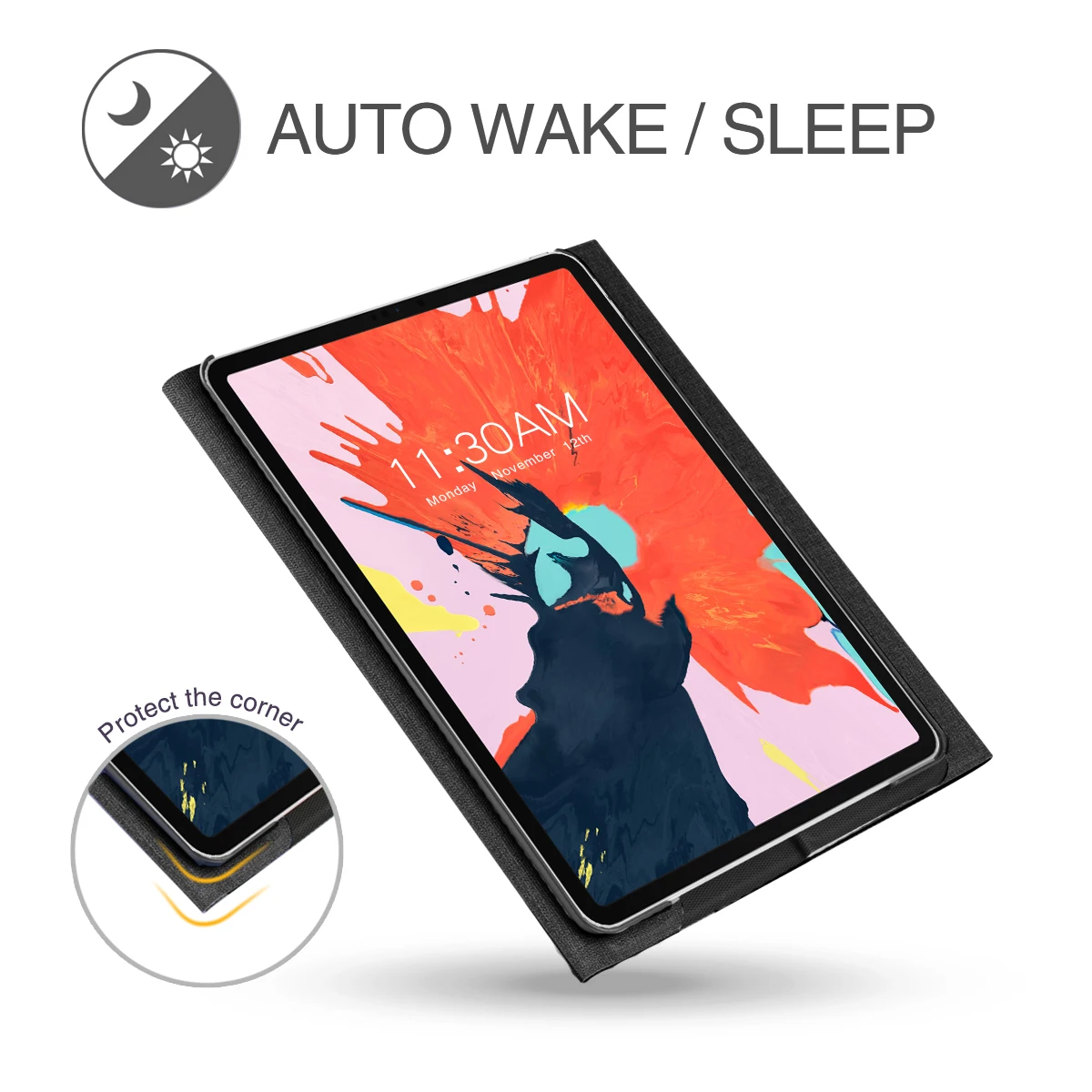 Чехол из искусственной кожи с Bluetooth клавиатурой для iPad Pro, 11 дюймов, A1934, A80, A2013, a1989, магнитная противоскользящая Крышка для планшета Apple