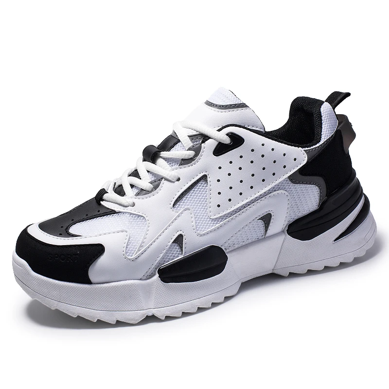Мужские кроссовки на толстой платформе Вулканизированная обувь Мужская