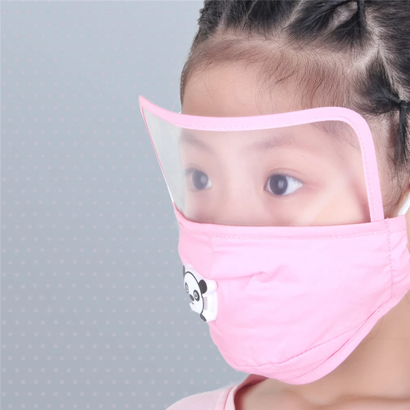 

New Children Face Covers Eye Protection Dustproof Outdoor Face Protective Face Cover With Eyes Shield For Kid 1 Pcs