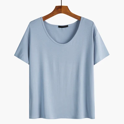 

Half-sleeve women's summer all-match solid color V-neck niche close-fitting base summer new style light and breathable comfort