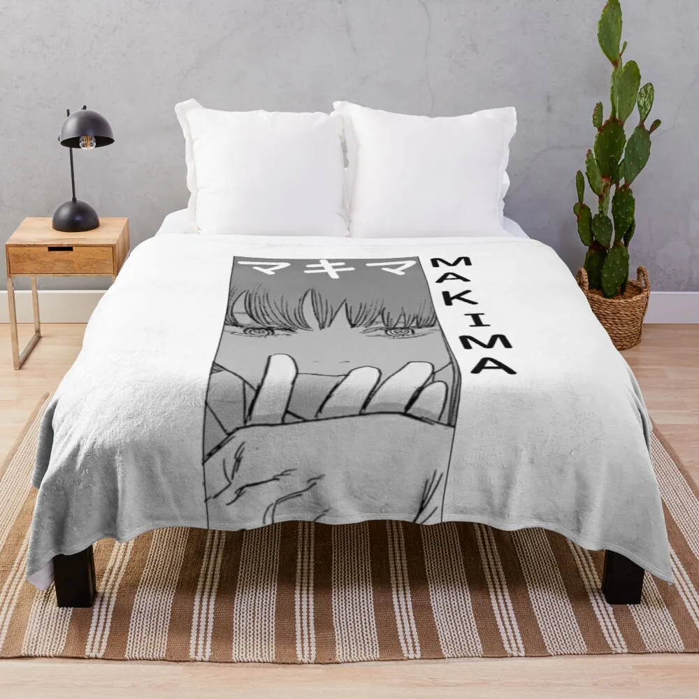 

makima from the anime chainsaw man Blanket Quilt Bedding for Girls Children Adult Gift Bedroom Decor Size Variety for Styles.