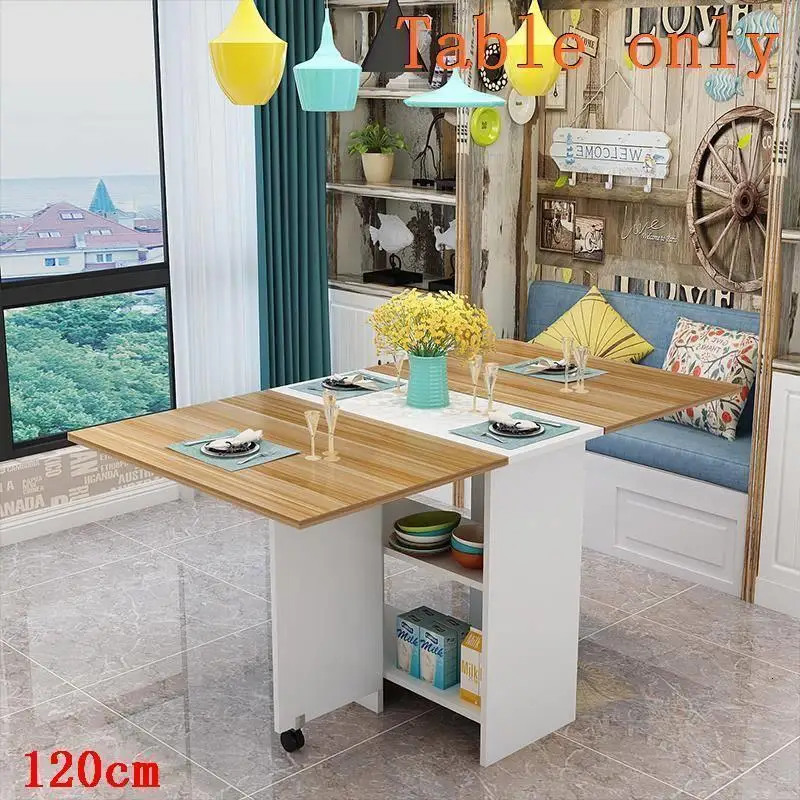 Винтажный деревянный складной столик для столовой| |