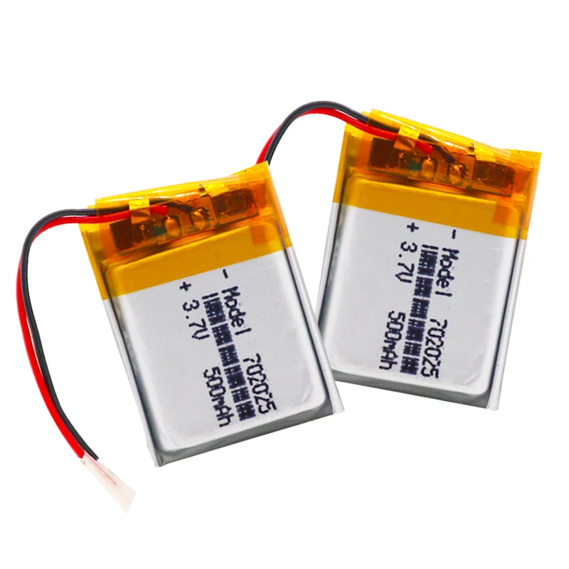 Аккумулятор Li-polymer 3.7V 500mAh 702025 для Mp3 Bluetooth наушников динамиков видеорегистраторов беспроводных мышей и Li-ion ячеек.