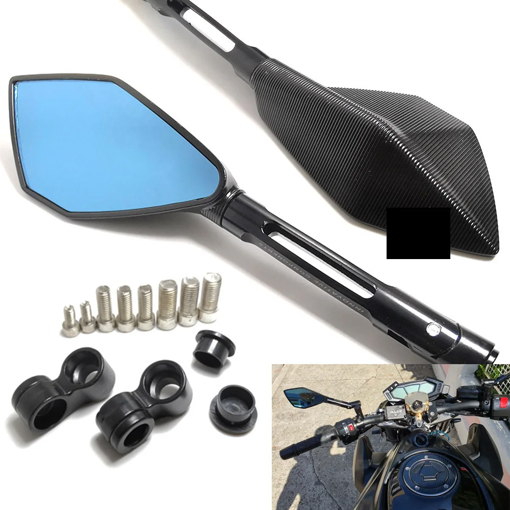 Универсальное зеркало заднего вида для мотоцикла 2 дюйма|Боковые зеркала и