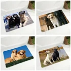 Милый лабрадор, напольный дверной коврик, декор для домашних животных, собаки, не скользящий, супер мягкий фланелевый, 40x60 см, коврик для прихожей, кухни, комнаты, ковер