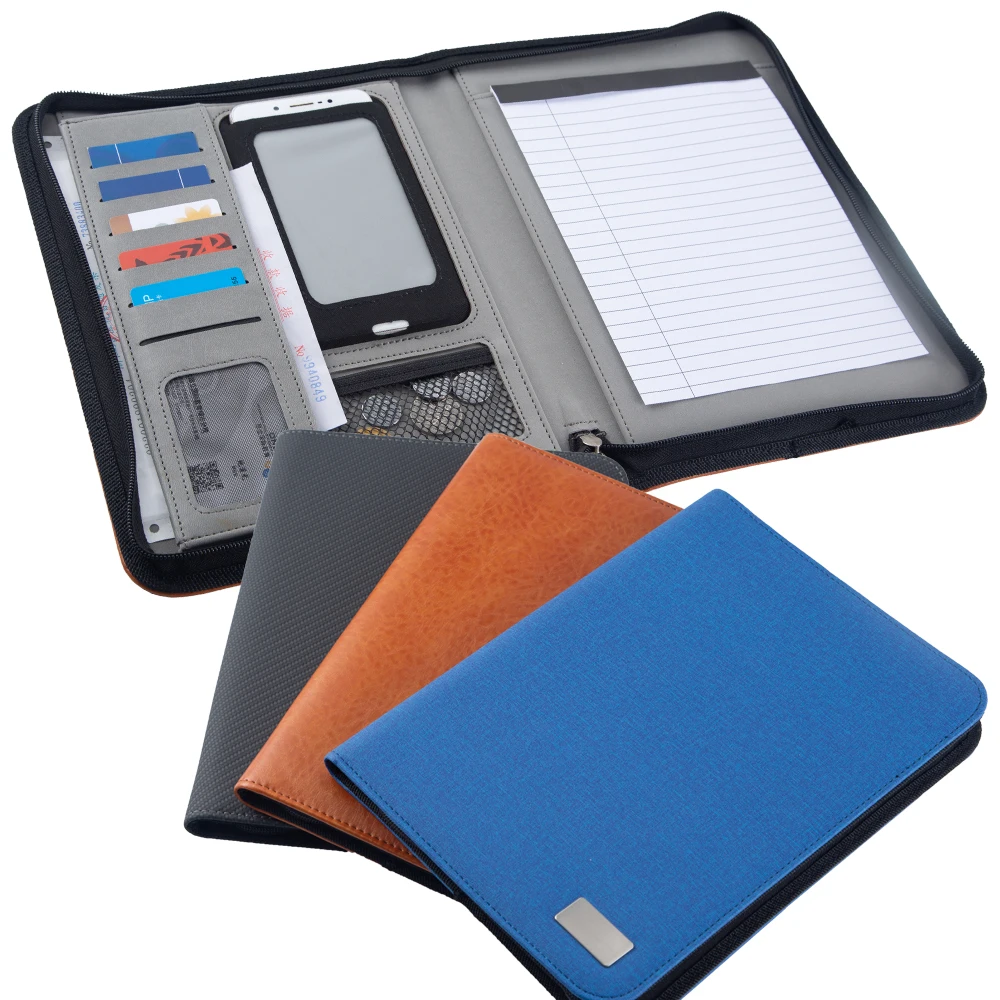 B5 Документ Органайзер для файлов папок кожа ткань застежка-молния конференц