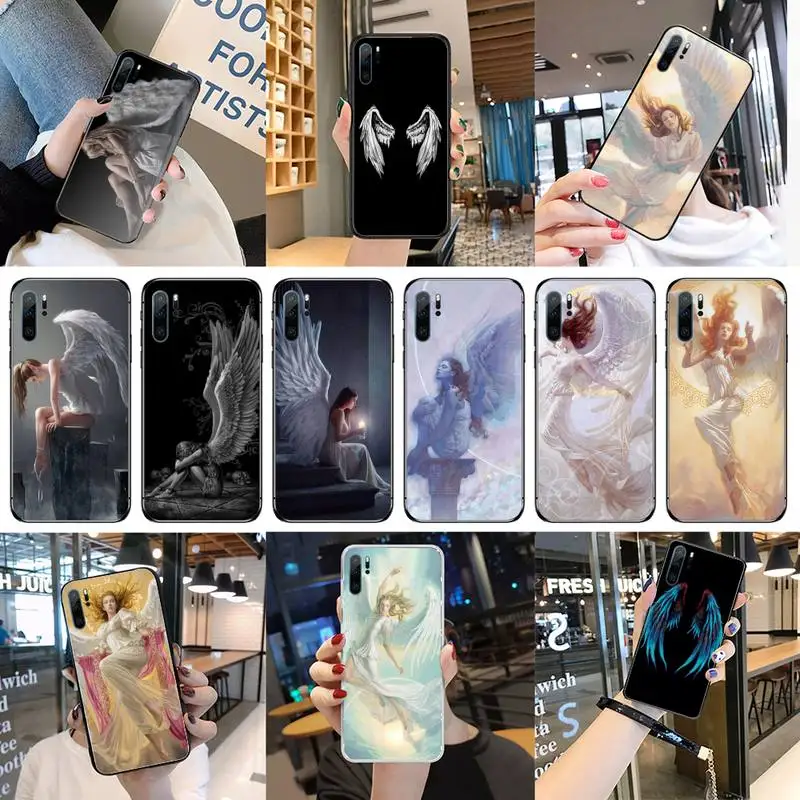 

Wing Angel Girls newly arrive Phone Case For Huawei P40 P20 P30 Mate 40 20 10 Lite Pro Nova 5t P Smart 2019