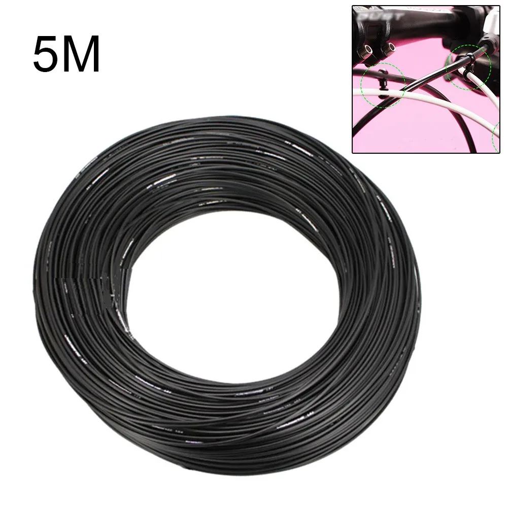 

5M Universal Bike Cable Cap 4/5mm Bicycle Shifter Derailleur V Brake Cables Cap Bicycle Housing Outer Casing Bike Parts