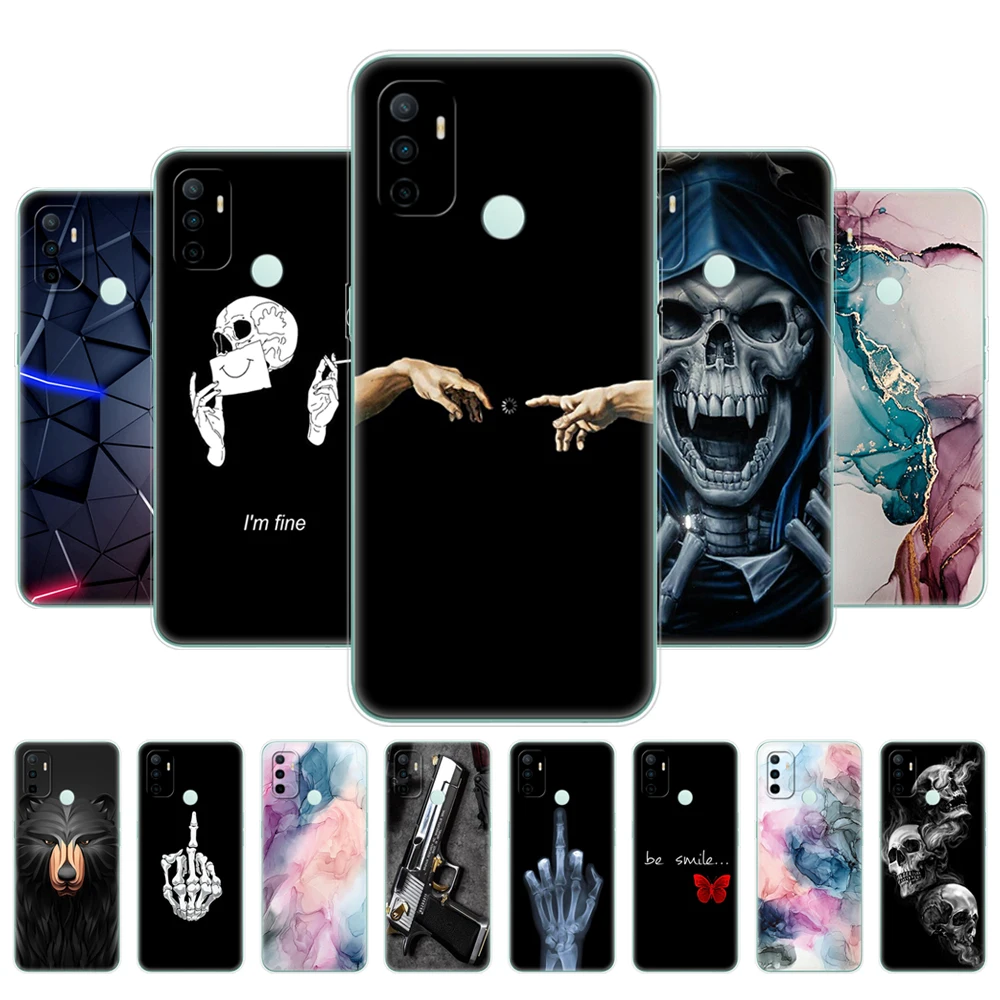 

For OPPO A53 Case 2020 Silicon Soft TPU Back Phone Cover for OPPO A53S A32 Case Bumper OPPOA53 A 53 6.5" Fundas CPH2127 CPH2135