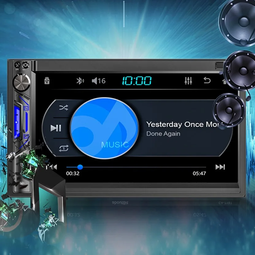 $57.00 GRANDnavi 2din Carplay Car Radio 71BTC Auto Stereo 2 Din Mirror Link Bluetooth USB SD Microp FM Audio Autoradio 7” For Universal