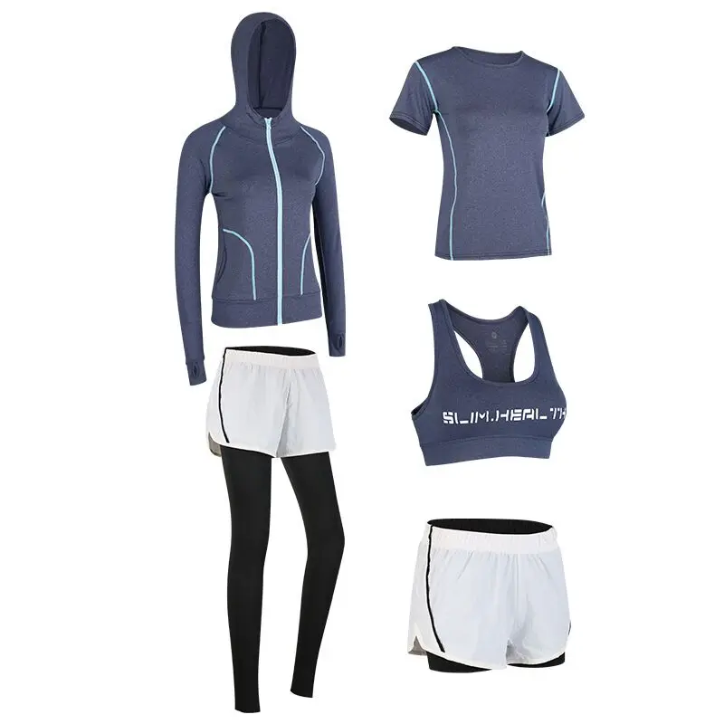 Women sports set tracksuit yoga bra running wear student sportswear gym tees fitness training exercise clothing outdoor jogging |