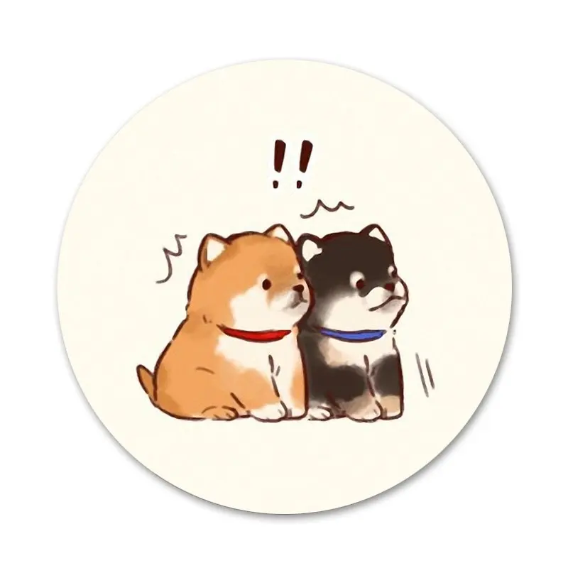 58 мм с животными Косплей Shiba Лисья Секретная служба (Inu значок брошь заколка