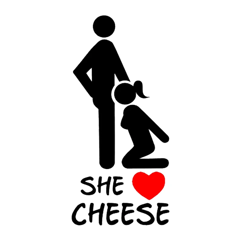 Женская и мужская виниловая наклейка с надписью She loves cheese|jdm sticker|fun stickersticker bomb |