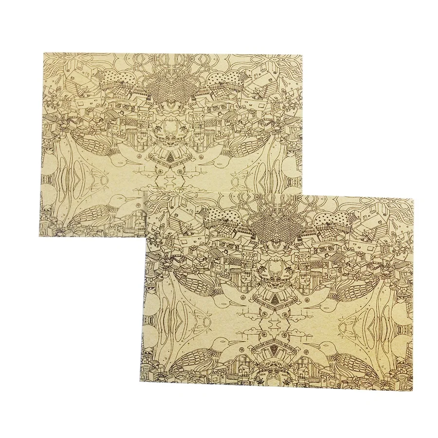 50 шт./лот винтажный крафт конверт почтовые открытки чехол для поздравительной