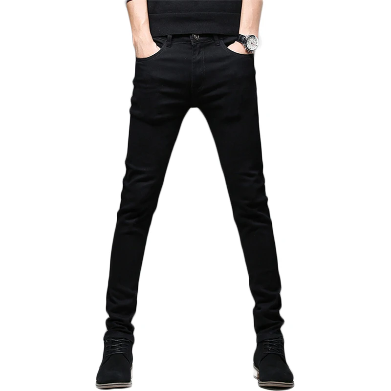 Высокое качество Для мужчин эластичные джинсы новые стильные удобные Зауженные