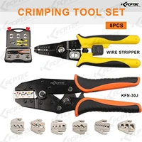 crimping tools ferramentas automotiva pliers 8 pcs heat shrink terminal wire crimp set connector kit for cable insulation