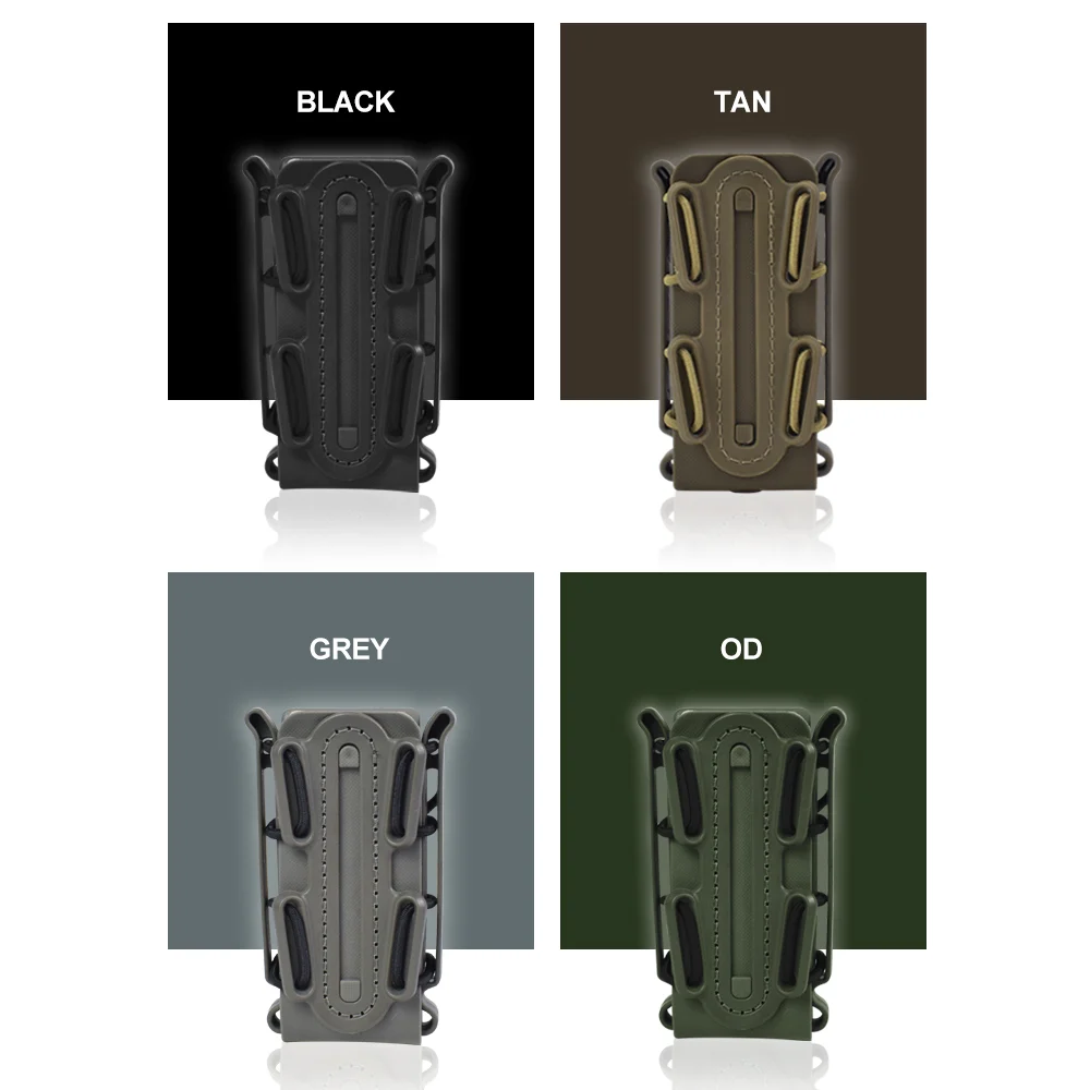 

Military 9mm Tactical Fast Mag Pouch Molle Belt Clip Hunting Airsoft Pistol Rifle Magazine Holster Soft Shell Fastmag Carrier