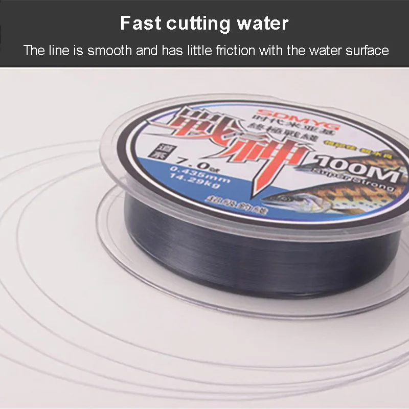 

High Quality 100M Nylon Fishing Line Fly Line Monofilament Fly Nylon Line Not Fluorocarbon Line For Fishing