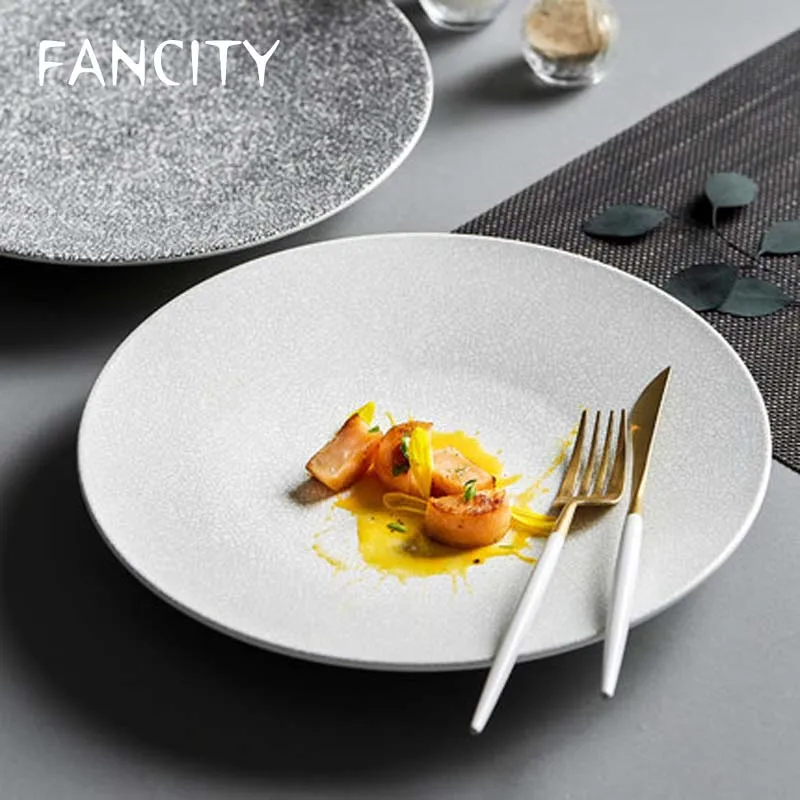 

Креативная Скандинавская Западная еда FANCITY, тарелка для стейка, паста, тарелка для французского завтрака, высококлассная десертная тарелка, посуда для отеля, ресторана