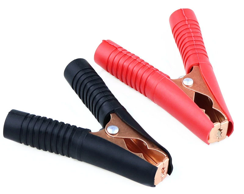 Ходовой товар автомобильные плоскогубцы типа крокодил 2 шт. 100 А красные и черные