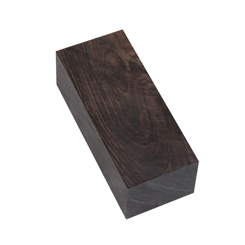 

125*40*50mm Ebony Lumber Blanks Blocks Timber Craft Hobby African Blackwood Tool Musical Instrument Wooden Handle Material