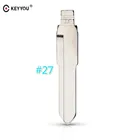 Запасной ключ KEYYOU No.27 для дистанционного управления автомобилем для Mazda M3 M5 M6, замена флип-флодинга, искусственный Автомобильный ключ без надписей