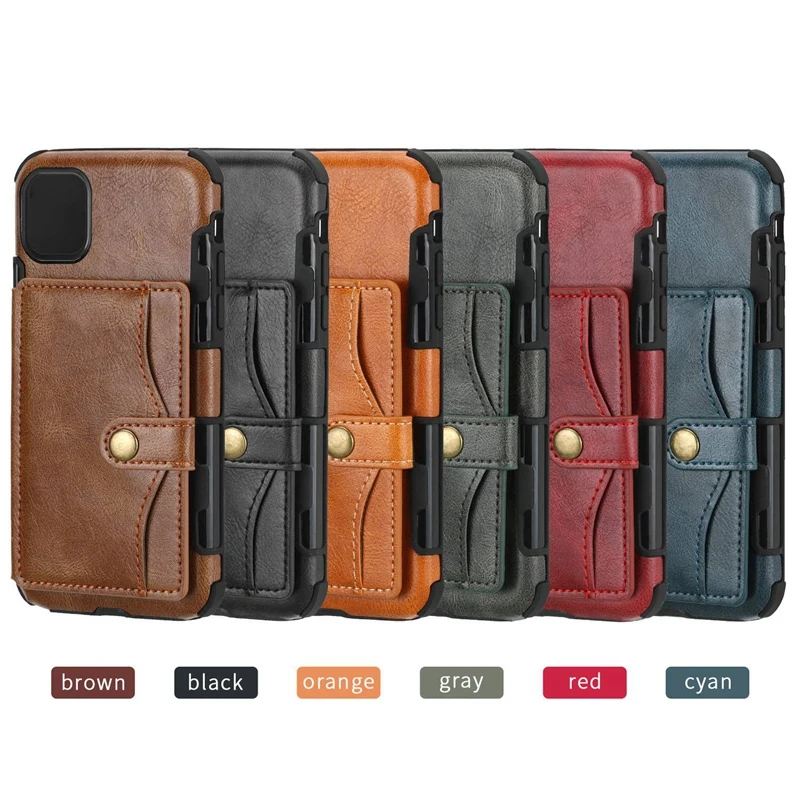 

Fashion Luxury PU Leather Mobile Wallet for iPhone12 Pro Max Frosted and Shatter-Resistant Mobile Phone Shell