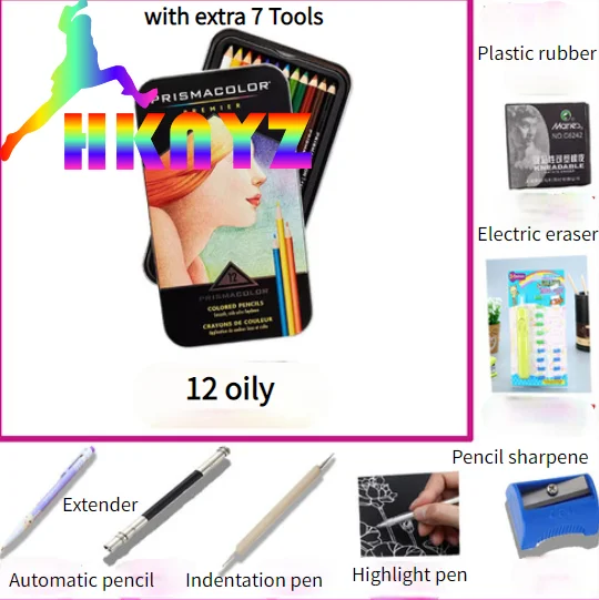 

original Prismacolor Premier 12 color original Prismacolor Premier art drawing color pencil Sanford Prismacolor pencils