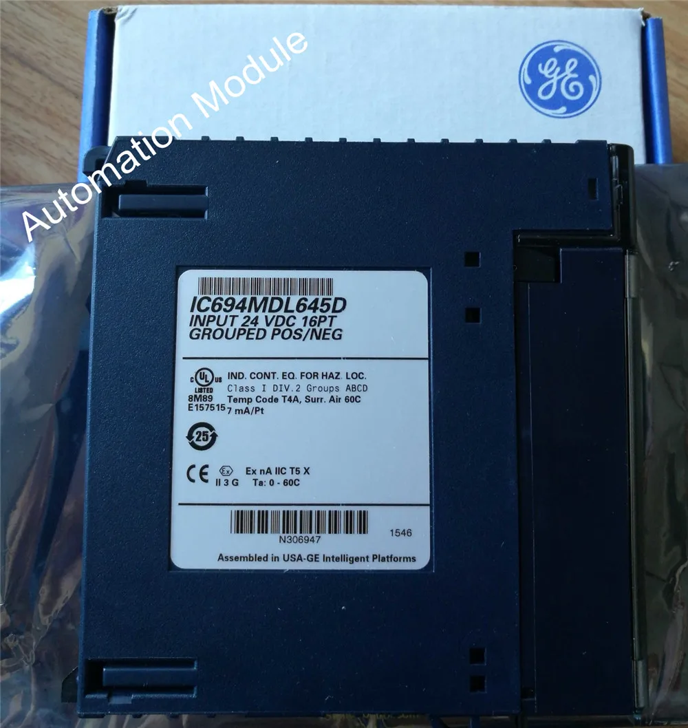 I/O модуль GE IC694MDL645 PACSystems RX3i 24VDC напряжения входа 16 точек, 1 год гарантии, доставка по всему миру.